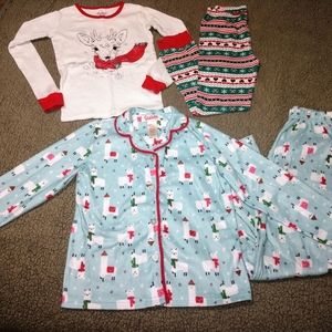 Girl's 7/8 Winter Sleepwear Bundle